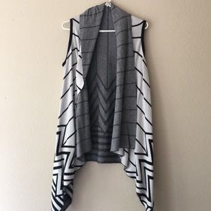Knit vest, long